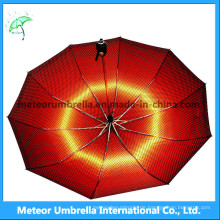 Die beste Art und Weise draußen reisen roter Regen, Sonnenschirm